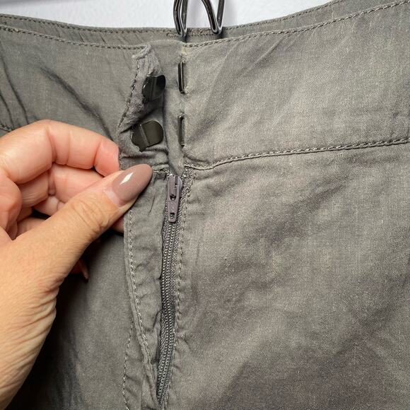 Eileen Fisher Women's size 16 Gray Lightweight Linen Blend Slacks Trousers Pants - Picture 3 of 10